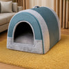 Enclosed Pet Bed for Dogs & Cats with Removable Washable Cover