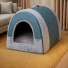Enclosed Pet Bed for Dogs & Cats with Removable Washable Cover