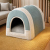 Enclosed Pet Bed for Dogs & Cats with Removable Washable Cover