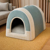 Enclosed Pet Bed for Dogs & Cats with Removable Washable Cover