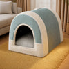 Enclosed Pet Bed for Dogs & Cats with Removable Washable Cover