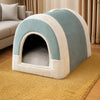 Enclosed Pet Bed for Dogs & Cats with Removable Washable Cover
