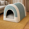 Enclosed Pet Bed for Dogs & Cats with Removable Washable Cover