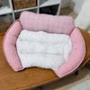 Reversible Curved Pet Sofa Bed for Cats and Small Dogs