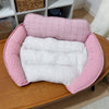 Reversible Curved Pet Sofa Bed for Cats and Small Dogs