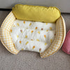 Reversible Curved Pet Sofa Bed for Cats and Small Dogs
