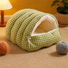 Semi-Enclosed Cat & Dog Bed, Removable and Washable