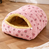 Semi-Enclosed Cat & Dog Bed, Removable and Washable