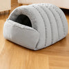 Semi-Enclosed Polyester Pet Bed for Cats and Small Dogs