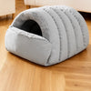 Semi-Enclosed Polyester Pet Bed for Cats and Small Dogs