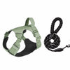 Adjustable Nylon Vest-Style Dog Harness with 59.1-Inch Leash