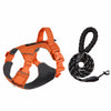 Adjustable Nylon Vest-Style Dog Harness with 59.1-Inch Leash