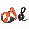 Adjustable Nylon Vest-Style Dog Harness with 59.1-Inch Leash