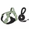 Adjustable Nylon Vest-Style Dog Harness with 59.1-Inch Leash