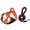 Adjustable Nylon Vest-Style Dog Harness with 59.1-Inch Leash