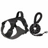 Adjustable Nylon Vest-Style Dog Harness with 59.1-Inch Leash