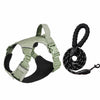 Adjustable Nylon Vest-Style Dog Harness with 59.1-Inch Leash
