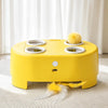 Electronic Whack-a-Mole Cat Toy with Moving Feather Teaser