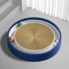 Round Kraft Paper Cat Scratcher with Built-In Toy Balls