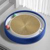 Round Kraft Paper Cat Scratcher with Built-In Toy Balls