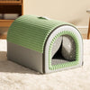 Enclosed House-Style Pet Bed for Dogs and Cats
