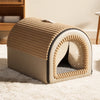Enclosed House-Style Pet Bed for Dogs and Cats