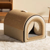 Enclosed House-Style Pet Bed for Dogs and Cats