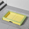 Dog Potty Tray with Wall, Grate, and Pull-Out Drawer