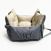 Portable Faux Leather Car Bed for Small Dogs and Cats