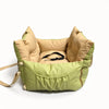 Portable Faux Leather Car Bed for Small Dogs and Cats