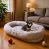 Oversized Plush Pet Bed with Removable Washable Cover