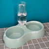 Double Pet Bowl with Water Dispenser for Dogs and Cats