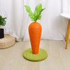 Carrot-Shaped Vertical Sisal Cat Scratching Post
