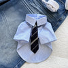 Lightweight Cotton-Linen Pet Shirt for Dogs and Cats