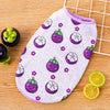 Fruit Print Polyester Pet Vest for Dogs and Cats