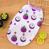 Fruit Print Polyester Pet Vest for Dogs and Cats