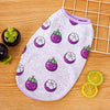 Fruit Print Polyester Pet Vest for Dogs and Cats