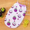 Fruit Print Polyester Pet Vest for Dogs and Cats