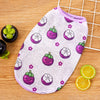 Fruit Print Polyester Pet Vest for Dogs and Cats