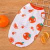 Fruit Print Polyester Pet Vest for Dogs and Cats