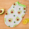 Fruit Print Polyester Pet Vest for Dogs and Cats