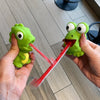 Big-Eyed Frog or Dinosaur Squeaky Dog Toy