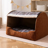 Enclosed Cat & Dog Bed with Removable, Washable Cushion