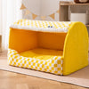 Enclosed Cat & Dog Bed with Removable, Washable Cushion