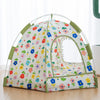 Semi-Enclosed Pet Tent Bed with Removable, Washable Cover