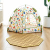 Semi-Enclosed Pet Tent Bed with Removable, Washable Cover