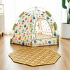 Semi-Enclosed Pet Tent Bed with Removable, Washable Cover