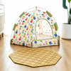 Semi-Enclosed Pet Tent Bed with Removable, Washable Cover
