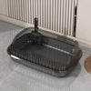 Large Low-Entry Cat Litter Box with Side Opening