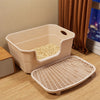 Large Semi-Enclosed Cat Litter Box